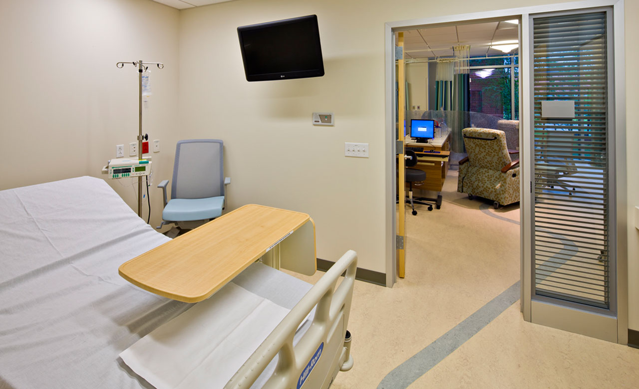 Individual rooms available in the Infusion suite