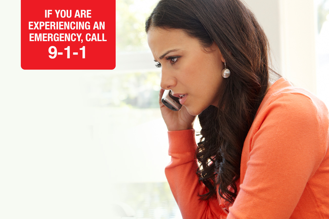 IF YOU ARE EXPERIENCING AN EMERGENCY, CALL 9-1-1