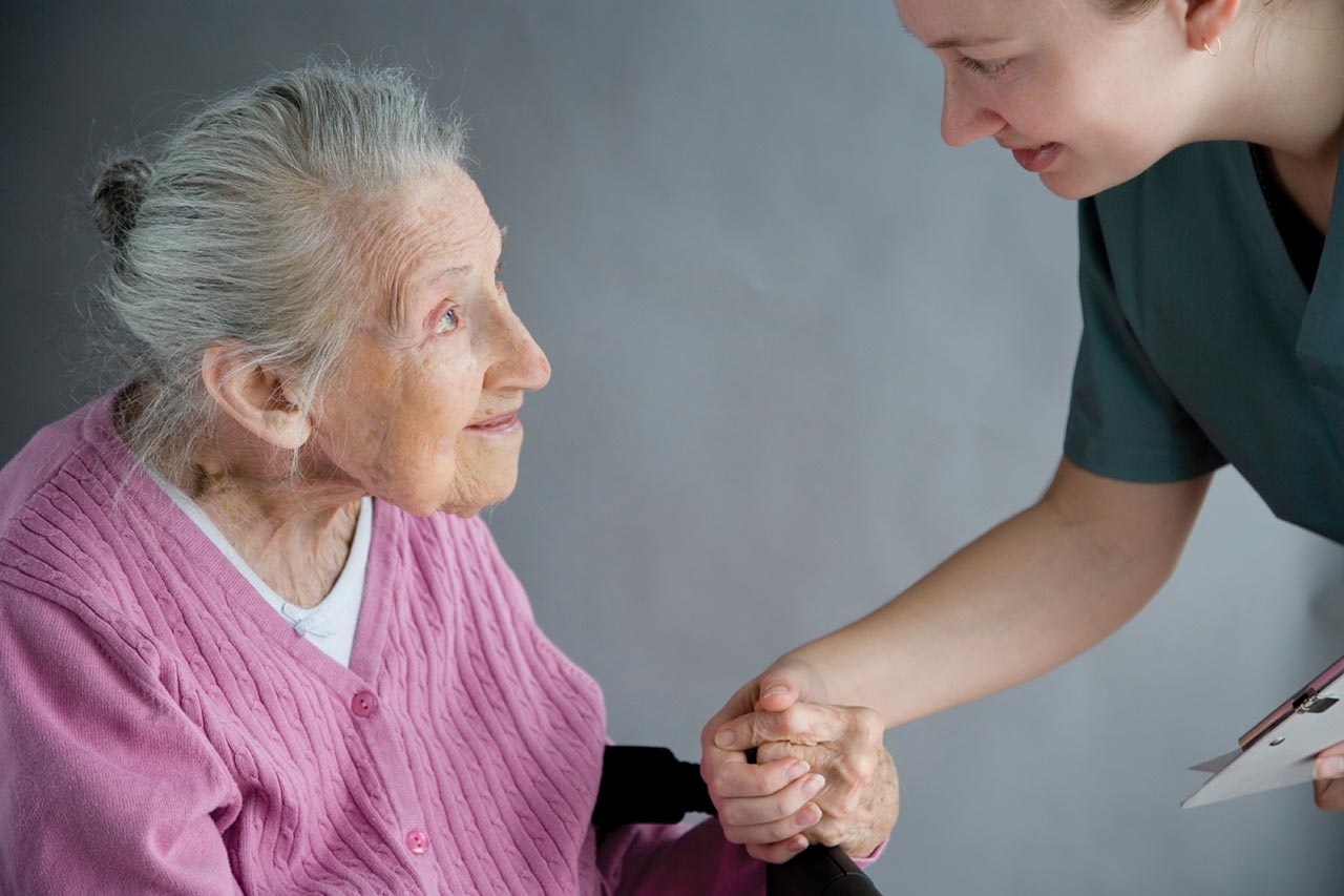 Nurse with Elderly Woman