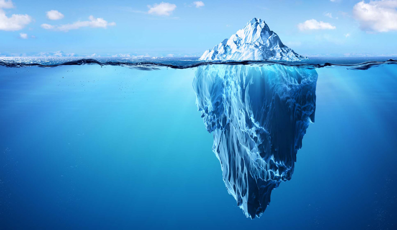Illustration of an iceberg
