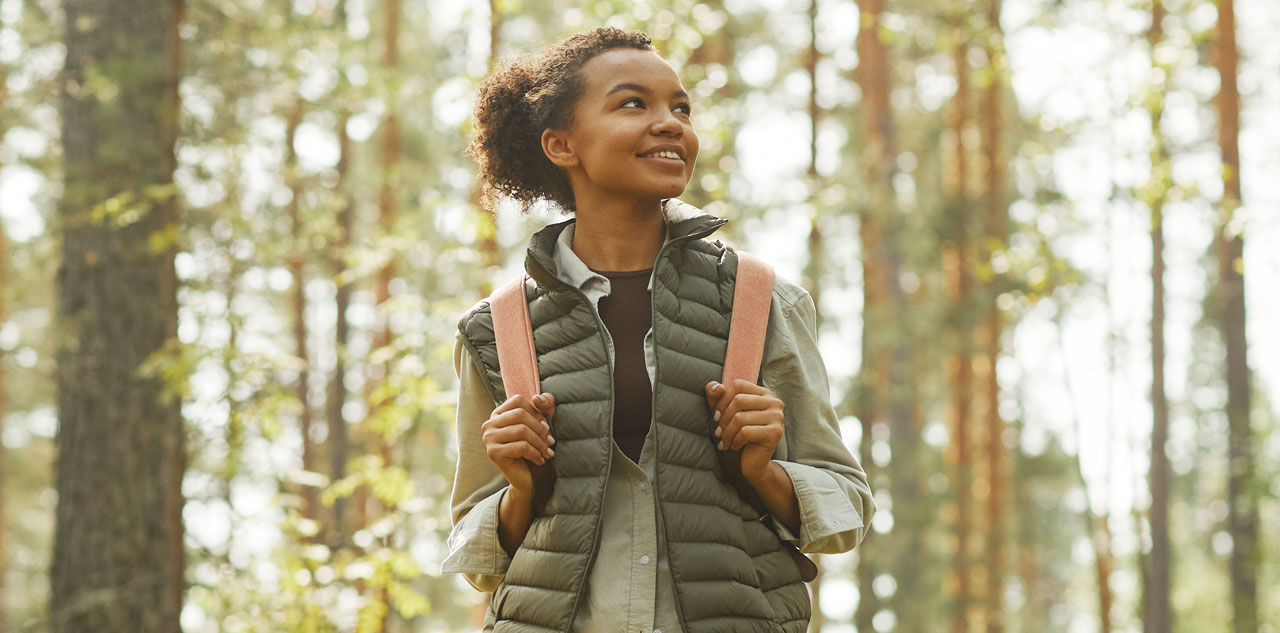 Image of woman hiking