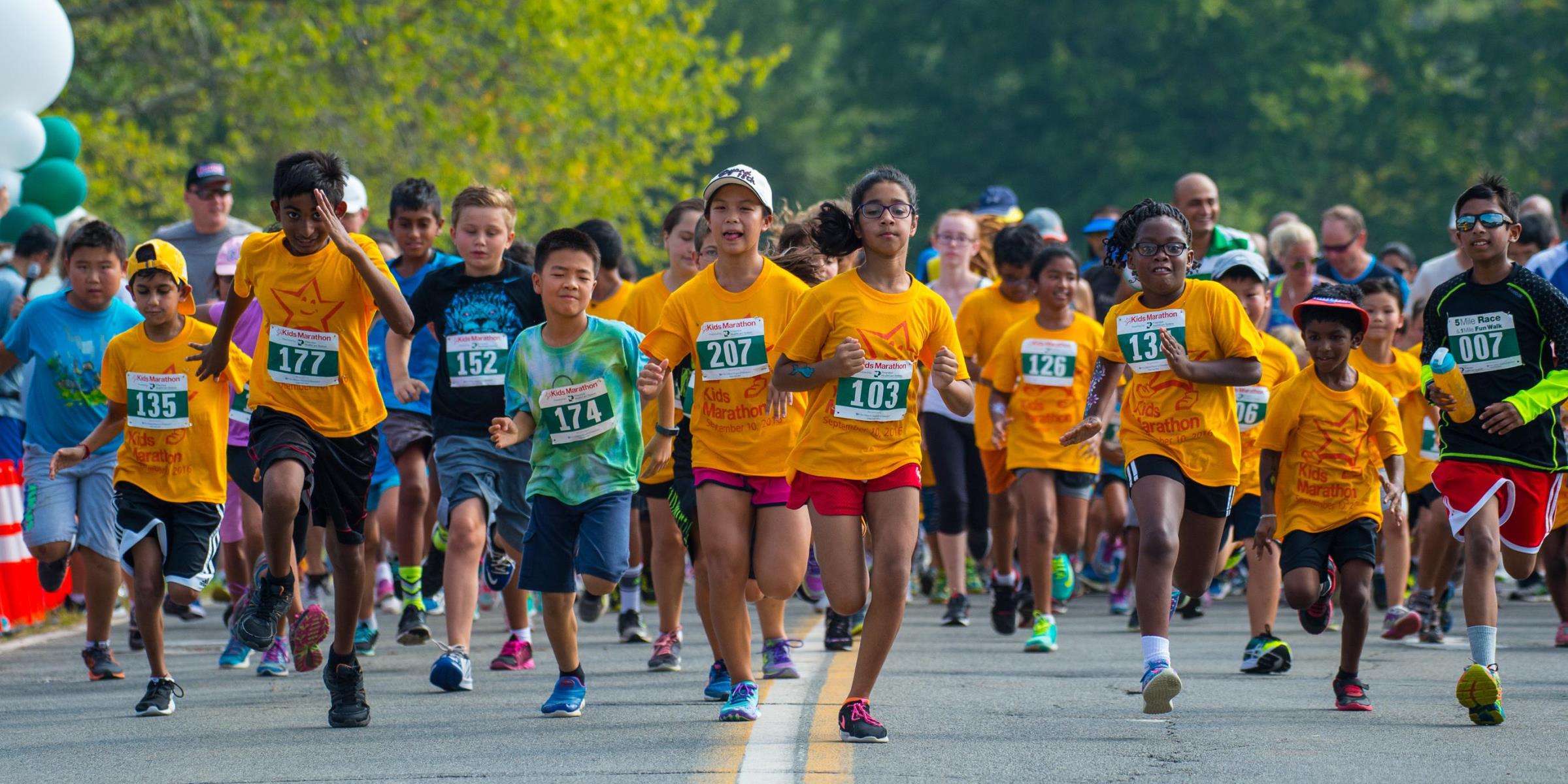 Kids Marathon—running start