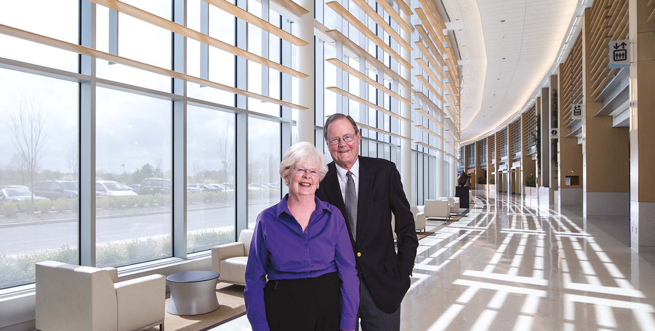 David and Patricia Atkinson at Penn Medicine Princeton Medical Center