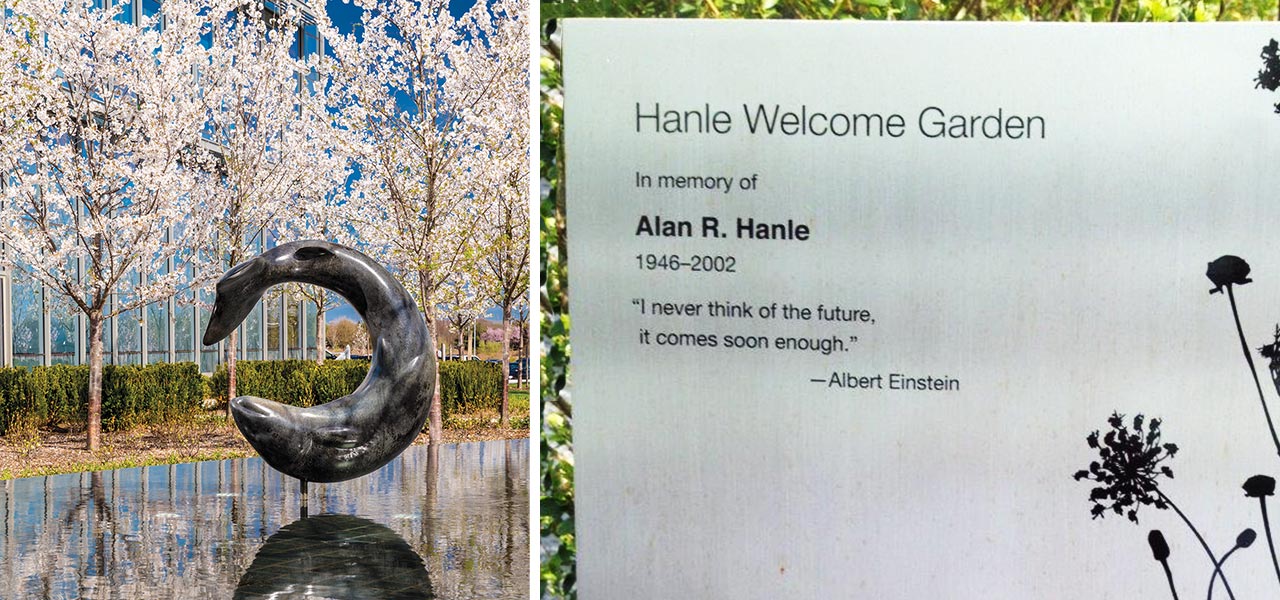 Hanle Welcome Garden at Princeton Medical Center, in memory of Alan R. Hanle